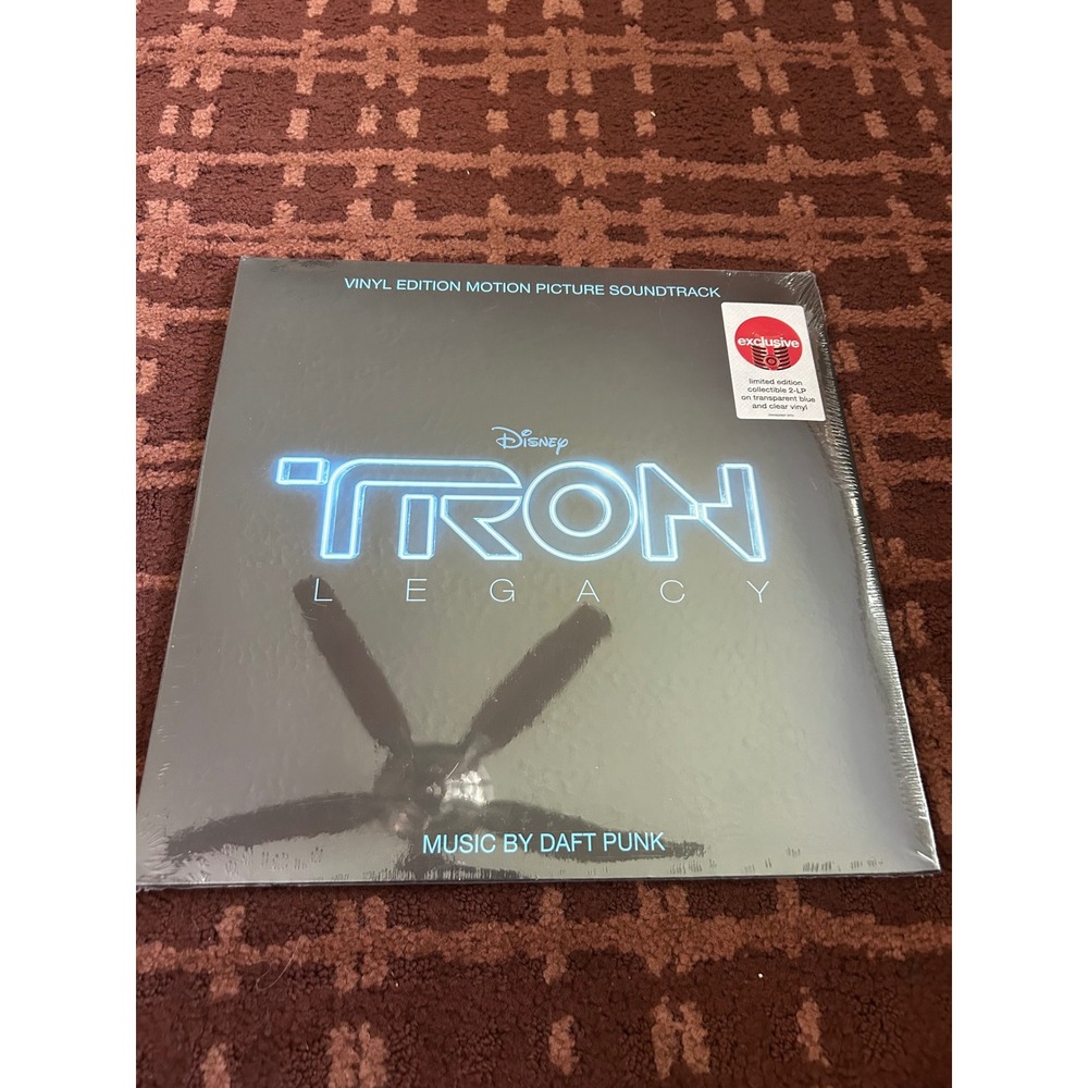 Tron Legacy Vinyl Soundtrack Daft Punk Blue Clear 2LP Target Exclusive New